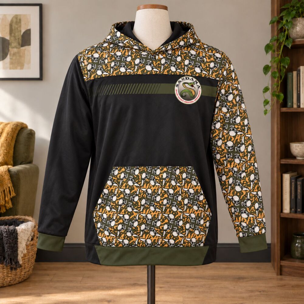 Anthrax x Sandana Skull Camo Paintball Street Hoodie Men’s 3XL - Picture 5 of 7